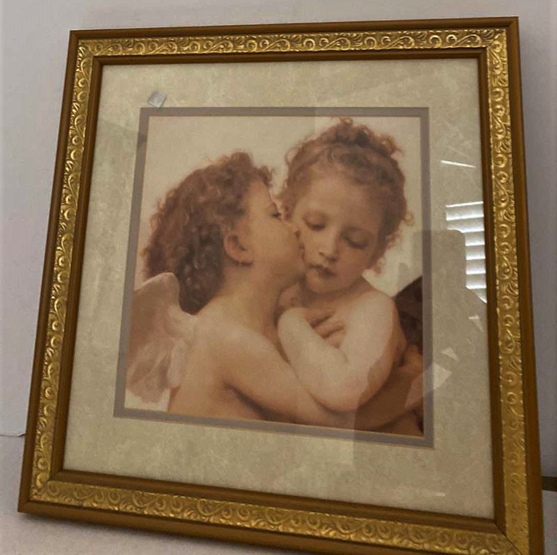 Photo 1 of GOLD FRAMED ANGELS ARTWORK 15” X 15”