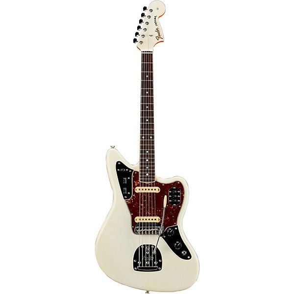Photo 1 of FENDER CUSTOM SHOP '66 JAGUAR DELUXE CLASSIC ELECTRIC GUITAR AGED OLYMPIC WHITE (COA & ORIGINAL PAPERWORK INCLUDED)