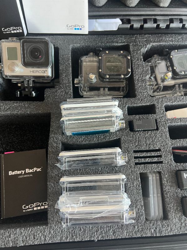 Photo 4 of GO PRO 3+ W ACCESSORIES IN BLACK CARRYING CASE