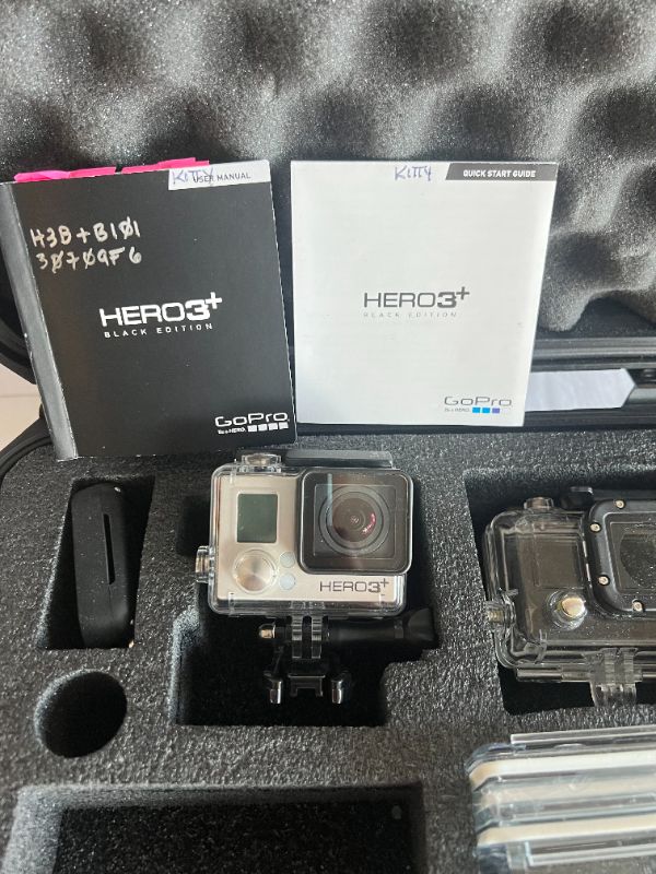 Photo 3 of GO PRO 3+ W ACCESSORIES IN BLACK CARRYING CASE