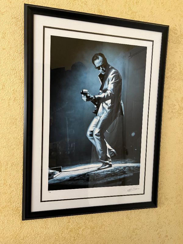 Photo 3 of FRAMED INTERNATIONALLY RENOWED GUITARIST "JOE BONAMASSA" SIGNED & NUMBERED 61/100 ARTWORK  (26.5” x 37”)