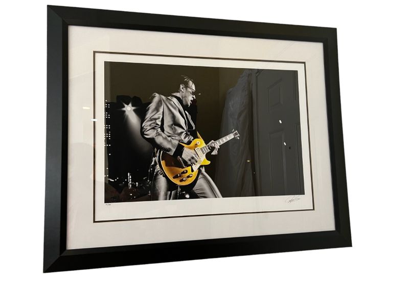 Photo 1 of FRAMED INTERNATIONALLY RENOWED GUITARIST  "JOE BONAMASSA" SIGNED & NUMBERED 79/100  (36” x 32”)