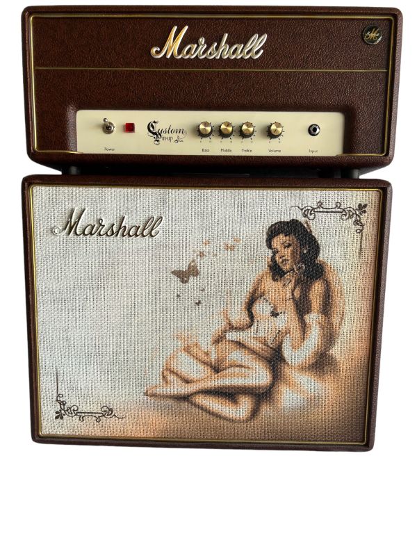 Photo 1 of LIMITED EDITION VINTAGE MARSHALL C5 CUSTOM SHOP PIN UP JANE AMP (2PCS)