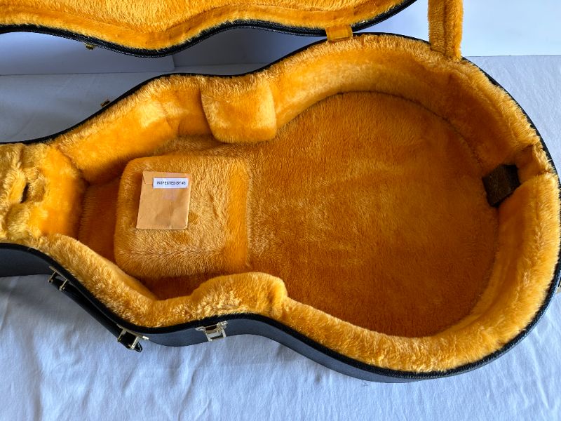 Photo 5 of GIBSON "WILDWOOD SPEC" HARDSHELL GUITAR CASE W PLUSH ORANGE LINING (GUITAR SOLD SEPARATELY