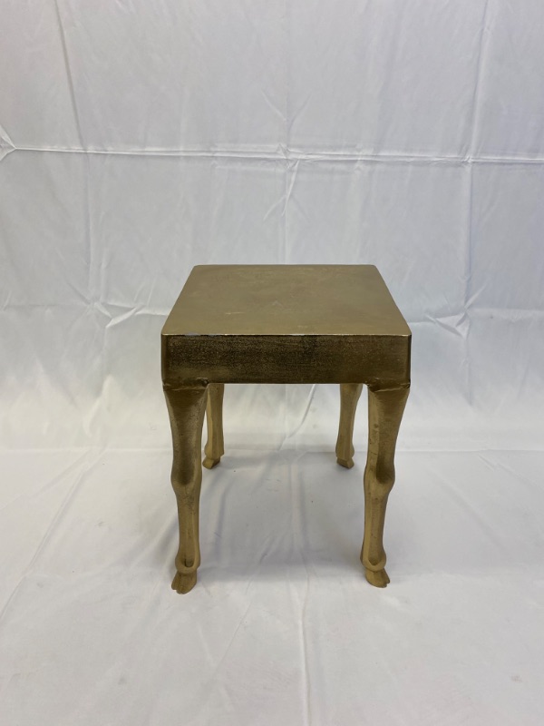 Photo 2 of VILLAGE CASA GOLD FINISH SIDE TABLE