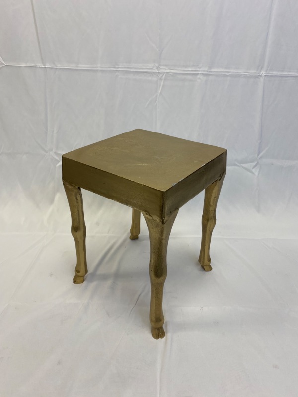 Photo 1 of VILLAGE CASA GOLD FINISH SIDE TABLE