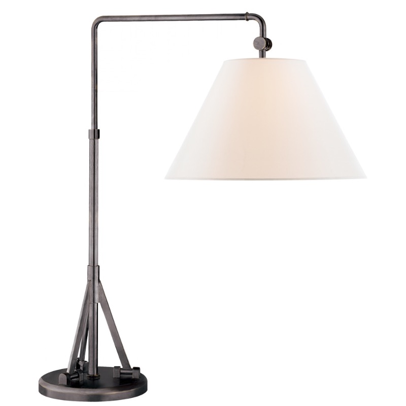 Photo 1 of RALPH LAUREN BROMPTON BLACK SWING-ARM TABLE LAMP 20.3"H. 