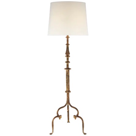 Photo 1 of NEW SUSANNE KASLER 66" MADELEINE FLOOR LAMP-GILDED IRON  SKU 1505GI-NP