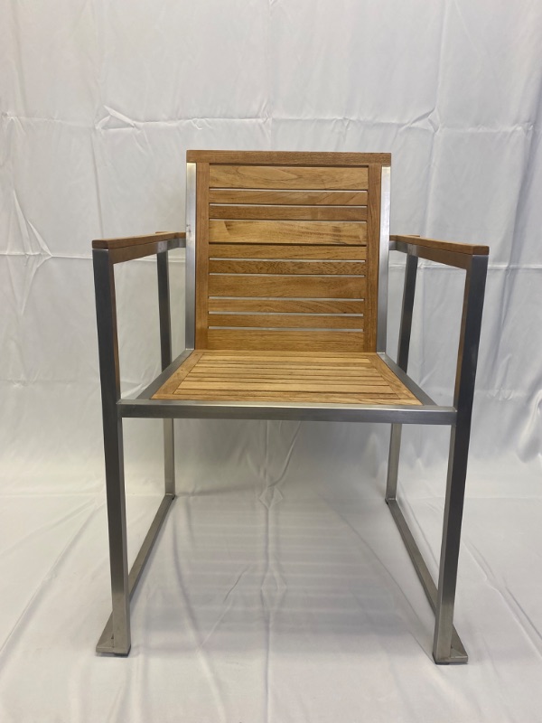 Photo 1 of NEW VILLAGE CASA METAL W WOOD SLATS ARM CHAIR