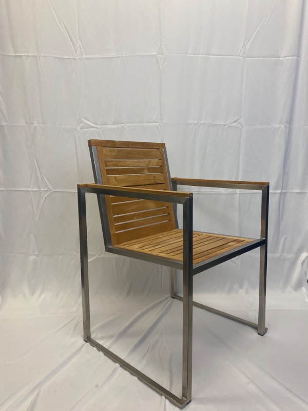 Photo 4 of NEW VILLAGE CASA METAL W WOOD SLATS ARM CHAIR