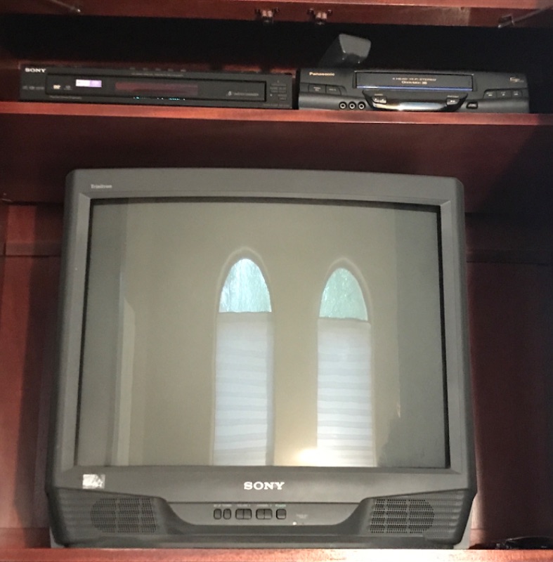 Photo 1 of SONY 5 DISC CD/DVD PLAYER, PANASONIC VCR, SONY TRINITRON 28 INCH TV