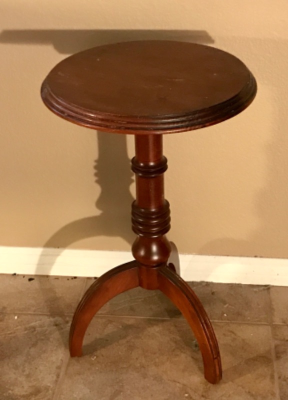 Photo 1 of ETHAN ALLEN ACCENT TABLE 14 x 14 x 24