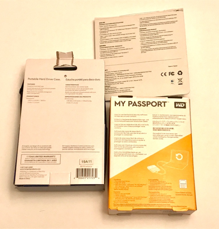 Photo 2 of MY PASSPORT NIB USB PORTABLE DISK DRIVE AND CASE NIP