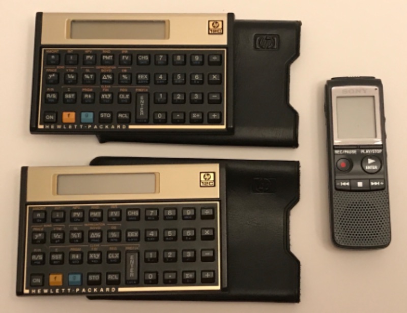 Photo 3 of HP12C VINTAGE CALCULATORS  & SONY VOICE RECORDER 