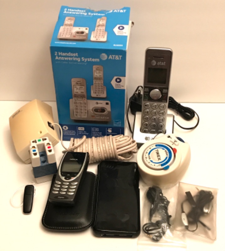 Photo 1 of AT&T TWO HANDSET PHONE SYSTEM CELLPHONES AND MORE