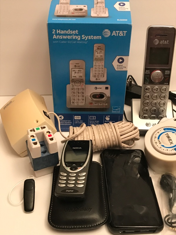 Photo 3 of AT&T TWO HANDSET PHONE SYSTEM CELLPHONES AND MORE