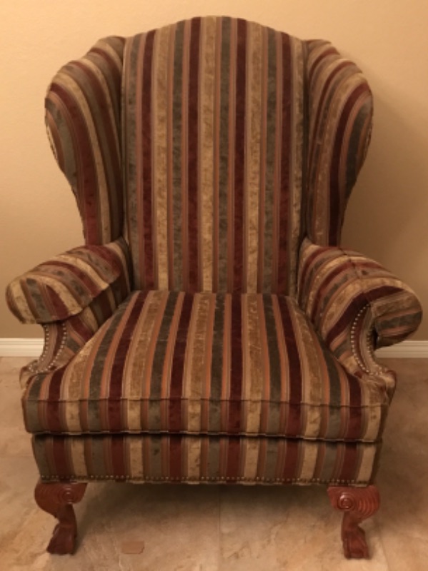 Photo 1 of ETHAN ALLEN WINGBACK GILES CHAIR STYLE #207625 RETAILS FOR $ 895 