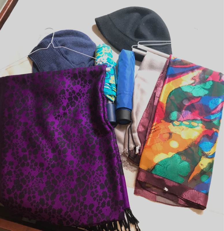 Photo 1 of SCARFS HATS AND UMBRELLAS
