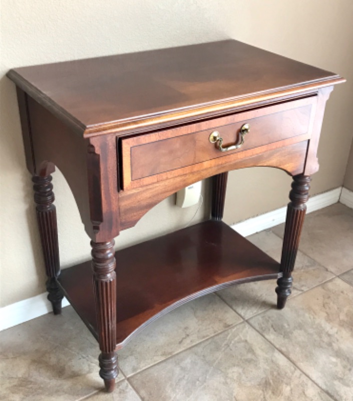 Photo 3 of ETHAN ALLEN MAHOGANY NIGHTSTAND 17”x 28” x 30.5”