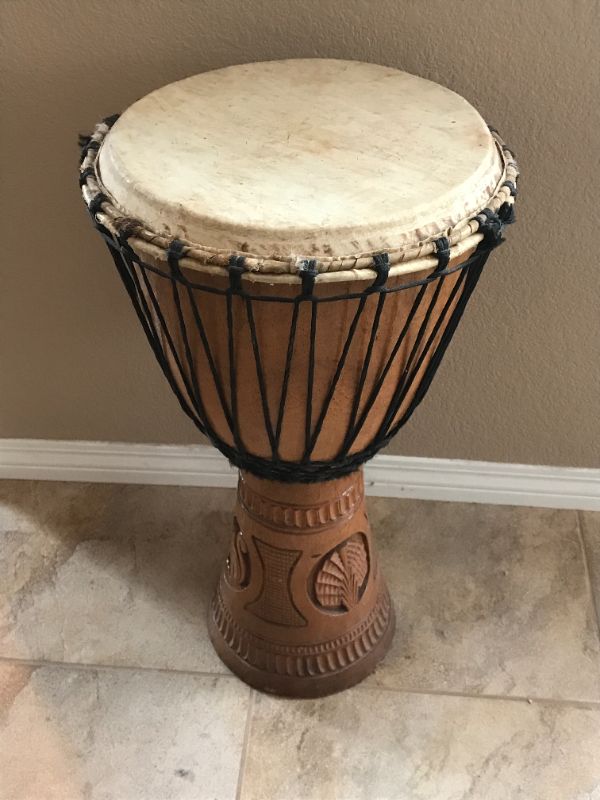 Photo 4 of VINTAGE AFRICAN DRUM 28” x 15”