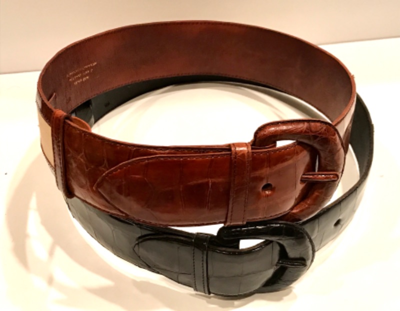 Photo 3 of HANDMADE CROCODILE LEATHER BELTS MADE IN MADAGASCAR EXTRA SMALL