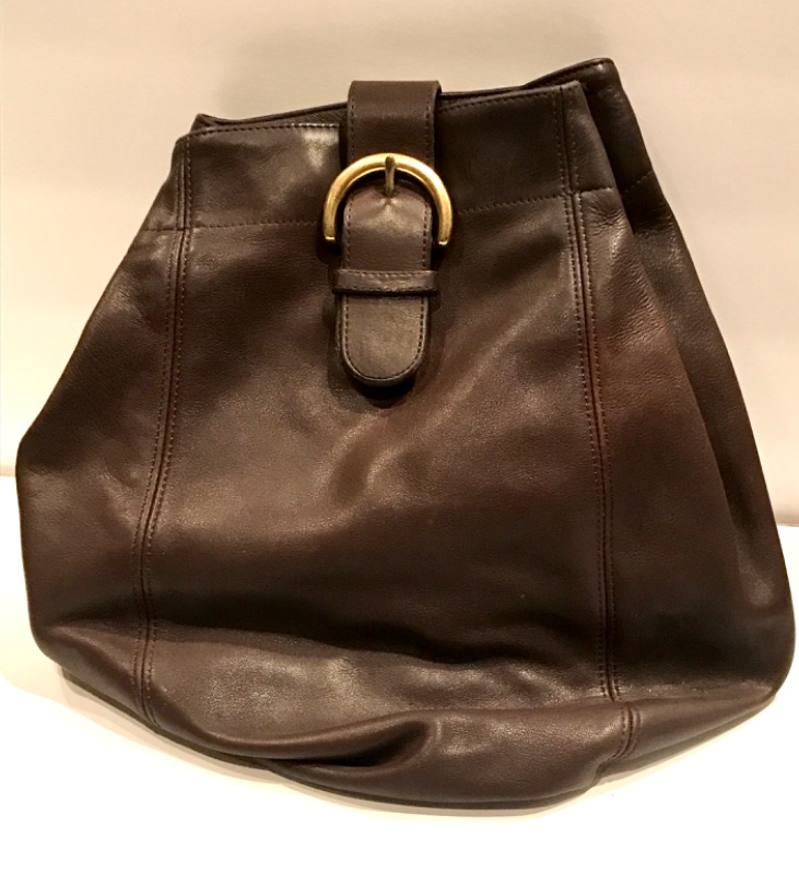 Photo 1 of COACH KAU HYDE BROWN LEATHER ONE SHOULDER BAG A7C-4160