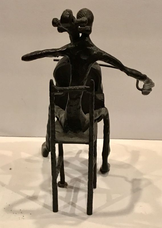 Photo 3 of GIACOMETTI SCULPTURE 'VIOLONCELLISTE JOUANT ASSIS' 20TH CENTURY 10”TALL