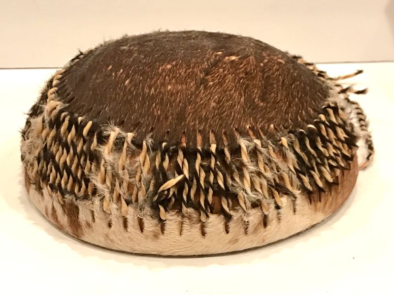 Photo 4 of AFRICAN DRUM MADE WITH ANIMAL FUR 8” x 4”