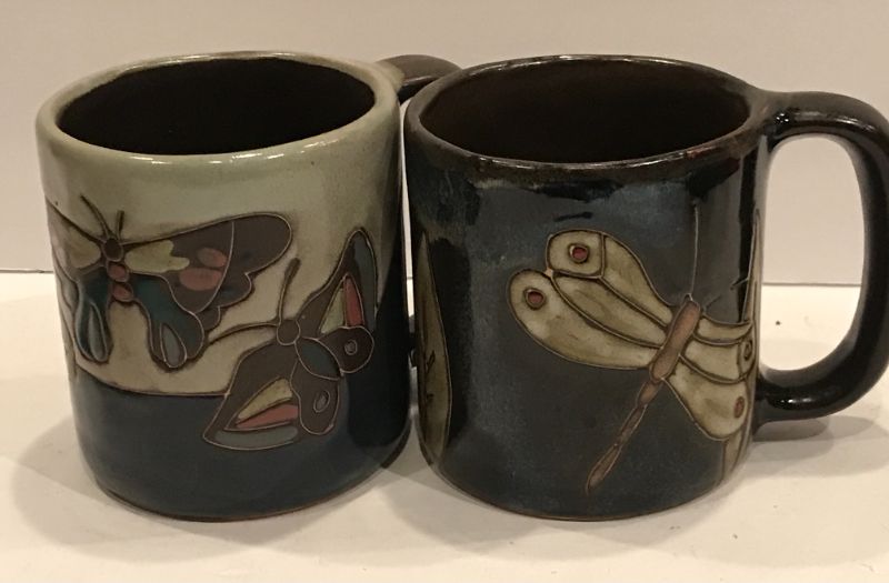 Photo 2 of DESIGN BY MARA MEXICO STONEWARE POTTERY COFFEE MUG 12OZ SET OF 4/ SIGNED/ NO CHIPS