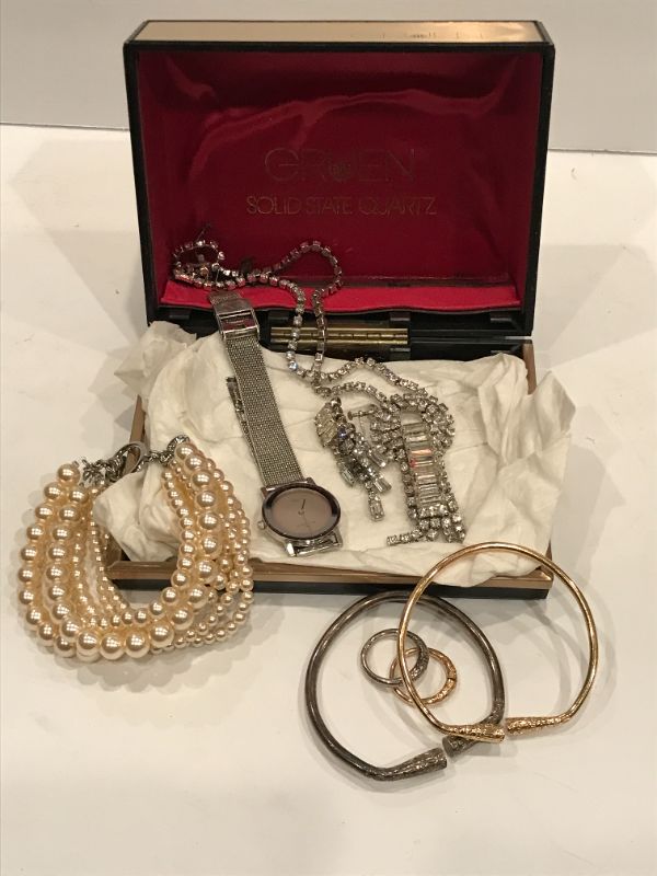 Photo 1 of LYDELL NYC PEARL  BRACELET & SKAGEN WATCH AND MORE IN JEWELRY BOX
