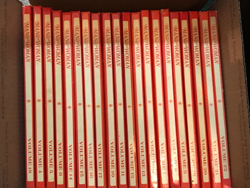 Photo 1 of MAN & WOMAN THE ENCYCLOPEDIA OF ADULT RELATIONSHIPS - 24 VOLUME SET HARDCOVER – JANUARY 1, 1970

