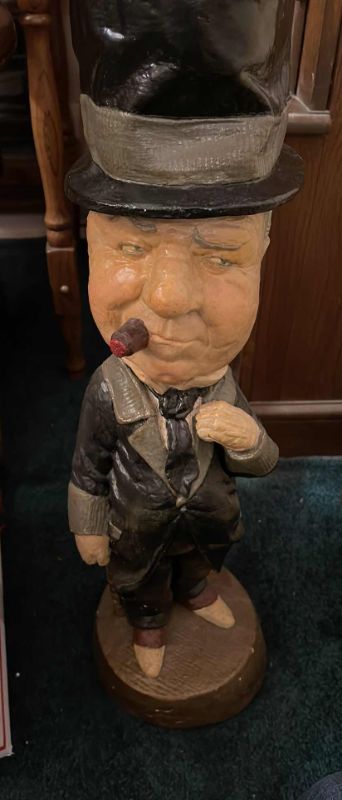 Photo 4 of VINTAGE 1972 W.C. FIELDS LG PRELUDE CREATIONS CHALKWARE x 25” TALL