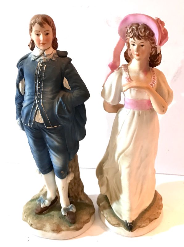 Photo 1 of LEFTON VINTAGE FIGURINES BLUE BOY & PINKIE