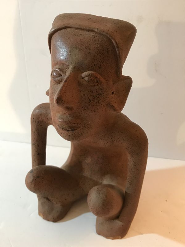 Photo 3 of HUNCHBACK COLIMA POTTERY FIGURE 