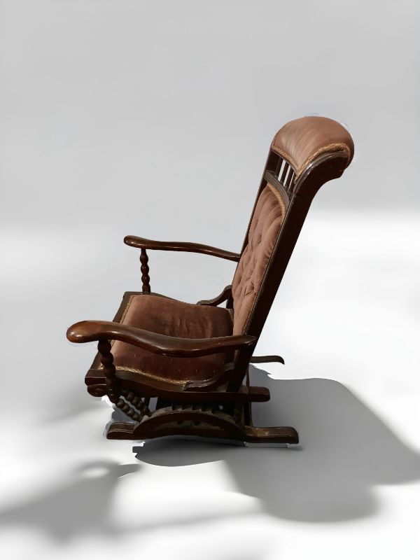 Photo 1 of VINTAGE 1800 STYLE ADULT WOODEN SPRING ROCKING CHAIR