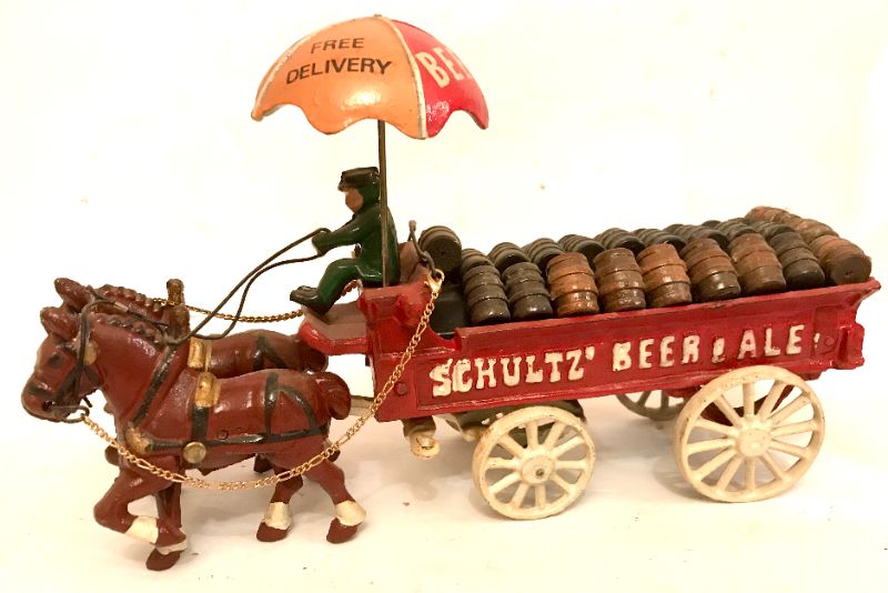 Photo 2 of CAST IRON SCHULTZ BEER AND ALE STAGECOACH 13” x 4” x 8”