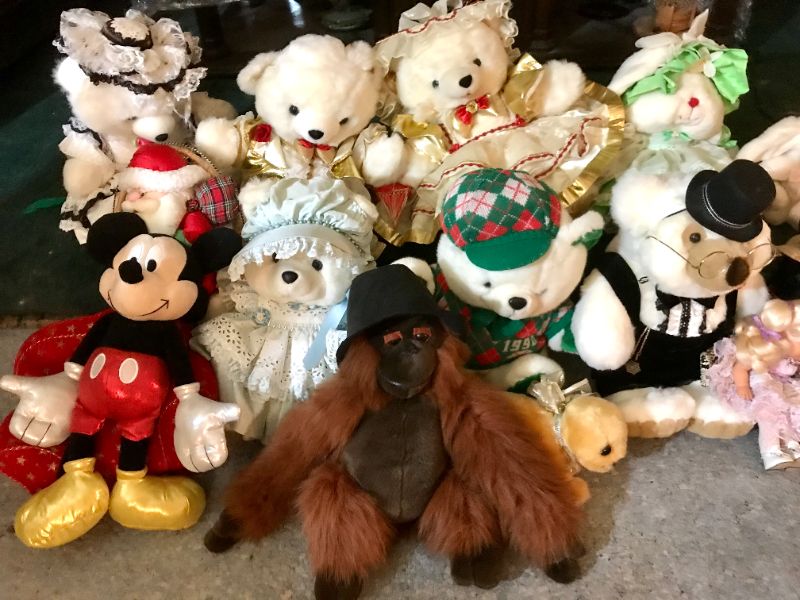 Photo 5 of VERY OLD STUFFED ANIMALS WITH OUTFITS AND MORE