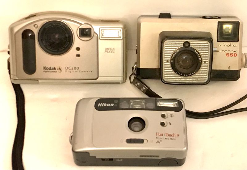 Photo 1 of NIKON MINOLTA & KODAK DC200 CAMERAS