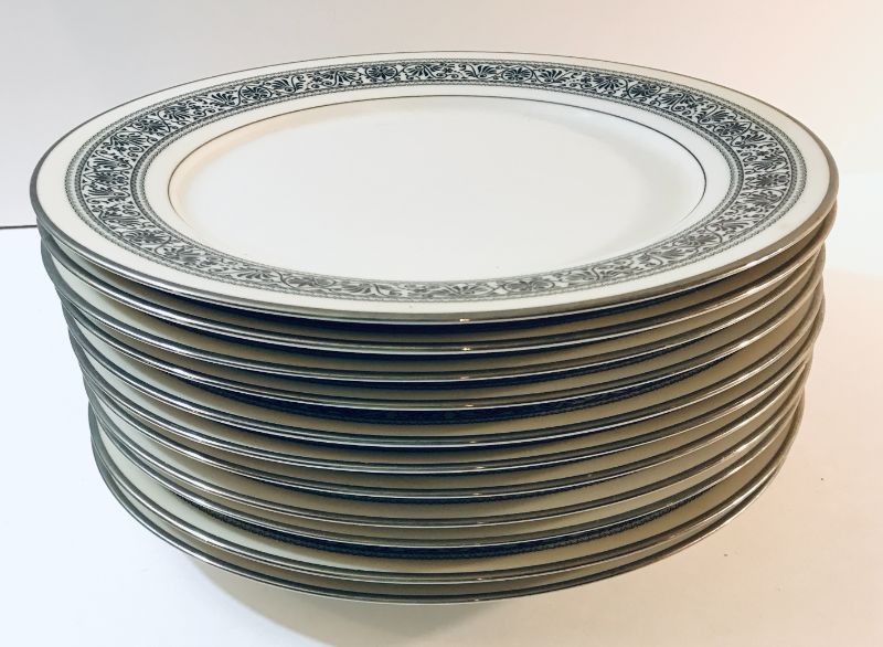 Photo 2 of NORITAKE IVORY CHINA 7570 PRELUDE DINNER PLATES 11ct …..MORE OF THIS IN AUCTION