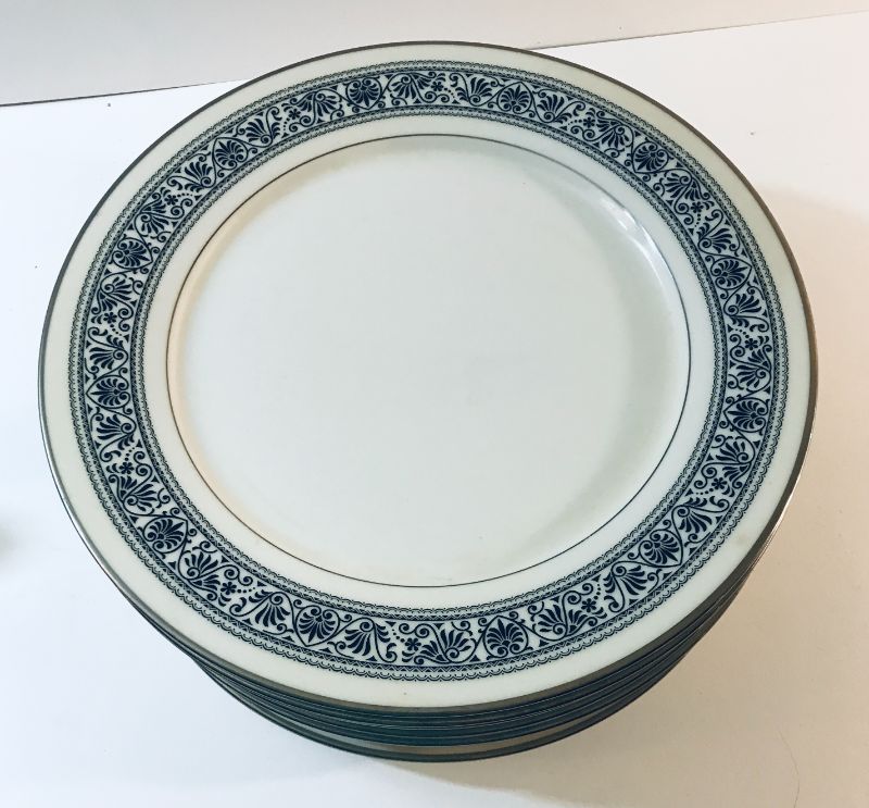 Photo 3 of NORITAKE IVORY CHINA 7570 PRELUDE DINNER PLATES 11ct …..MORE OF THIS IN AUCTION