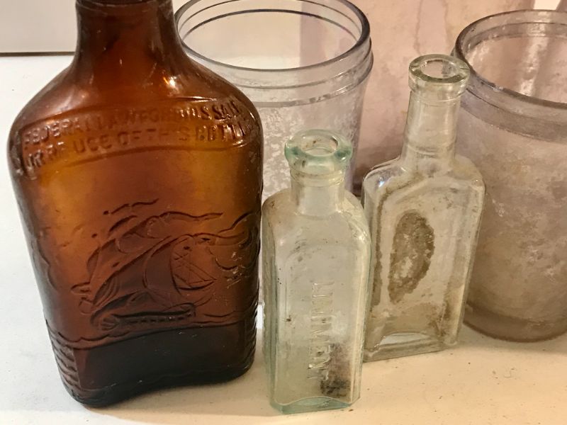 Photo 3 of ANTIQUE AND VINTAGE GLASS COLLECTOR BOTTLES
