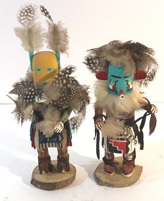 Photo 4 of NAVAJO INDIAN KACHINA DOLLS 15” AND SMALLER ONES SIGNED ON BOTTOM