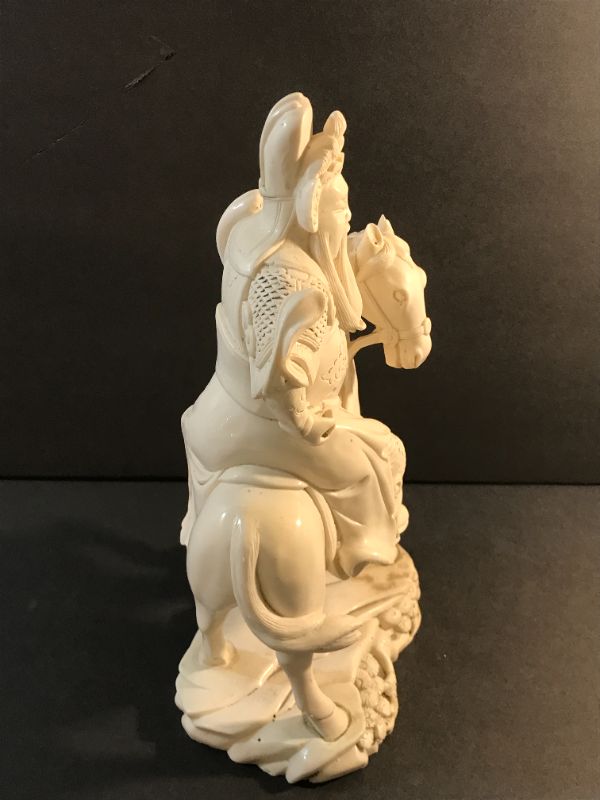 Photo 3 of ASIAN CARVED WARRIOR ON HORSE 