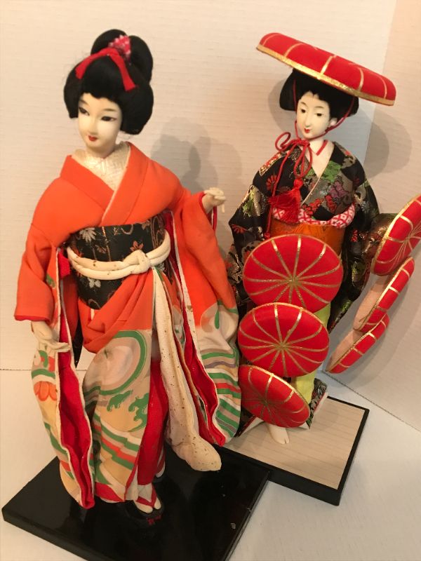 Photo 1 of EARLYRED 12 INCHES JAPANESE GEISHA KIMONO DOLL COLLECTABLE FIGURINES