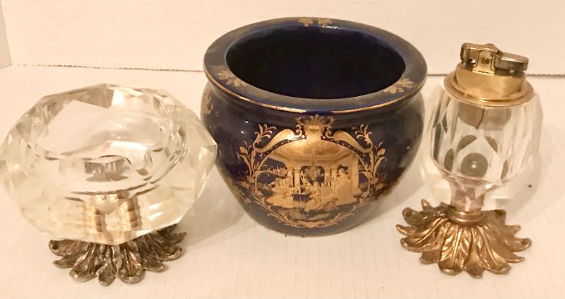 Photo 1 of LIMOGES BLUE AND GOLD ACCENTED DECOR AND MORE