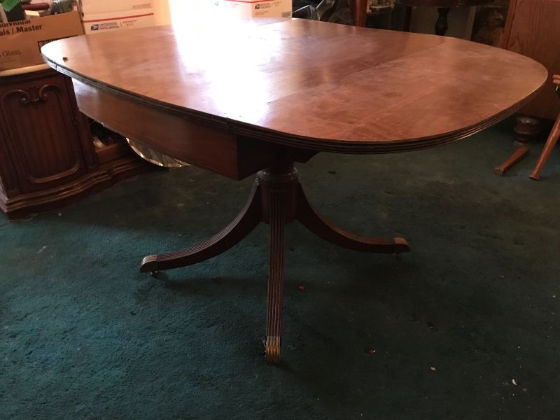 Photo 4 of ANTIQUE FOLDING TABLE 48x38.5 x 28 EXTENDED