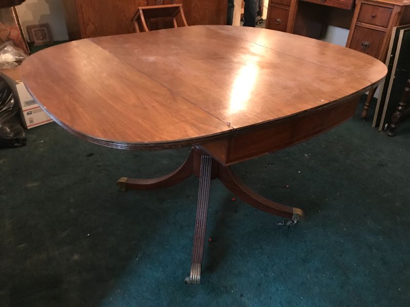 Photo 5 of ANTIQUE FOLDING TABLE 48x38.5 x 28 EXTENDED