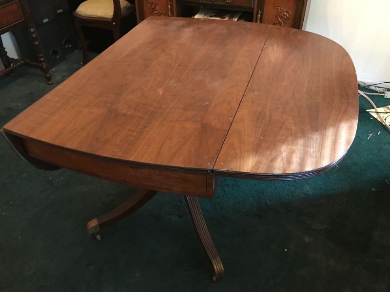 Photo 2 of ANTIQUE FOLDING TABLE 48x38.5 x 28 EXTENDED