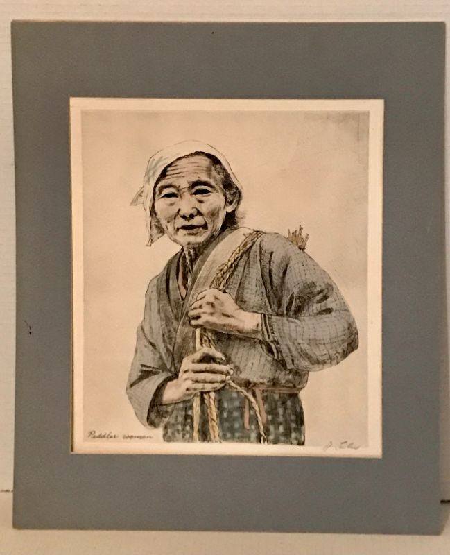 Photo 1 of PEDDLER WOMAN SIGNED BY ARTIST WILLY SEILER 