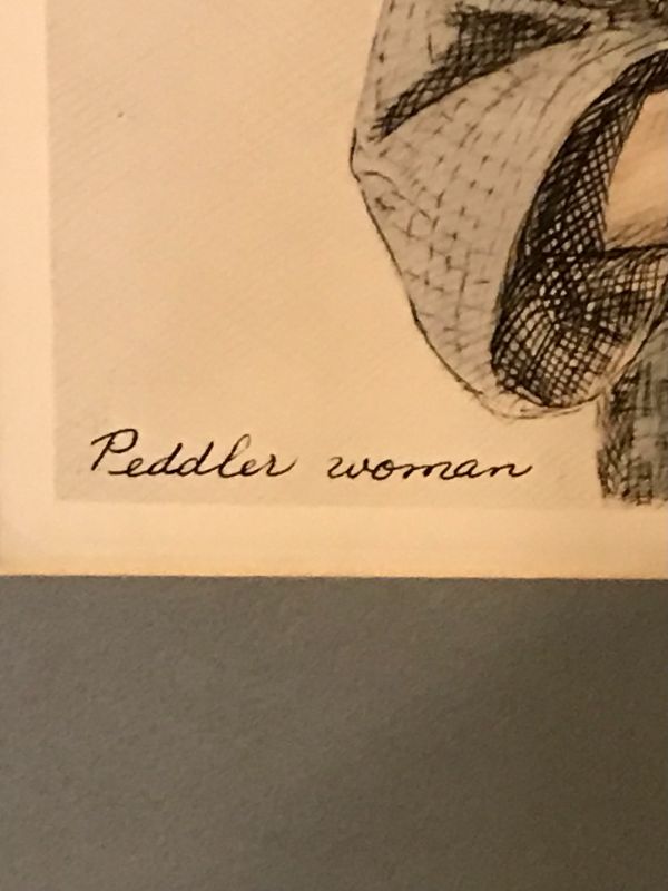 Photo 4 of PEDDLER WOMAN SIGNED BY ARTIST WILLY SEILER 